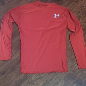 Under Armour Red Long‎ Sleeve Performance Tee